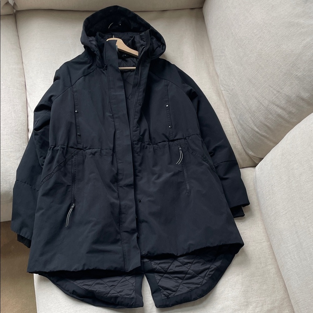 Champion Women's Black Hooded Trench Coat